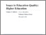 [thumbnail of Issues in Education Quality - Higher Education.pdf]